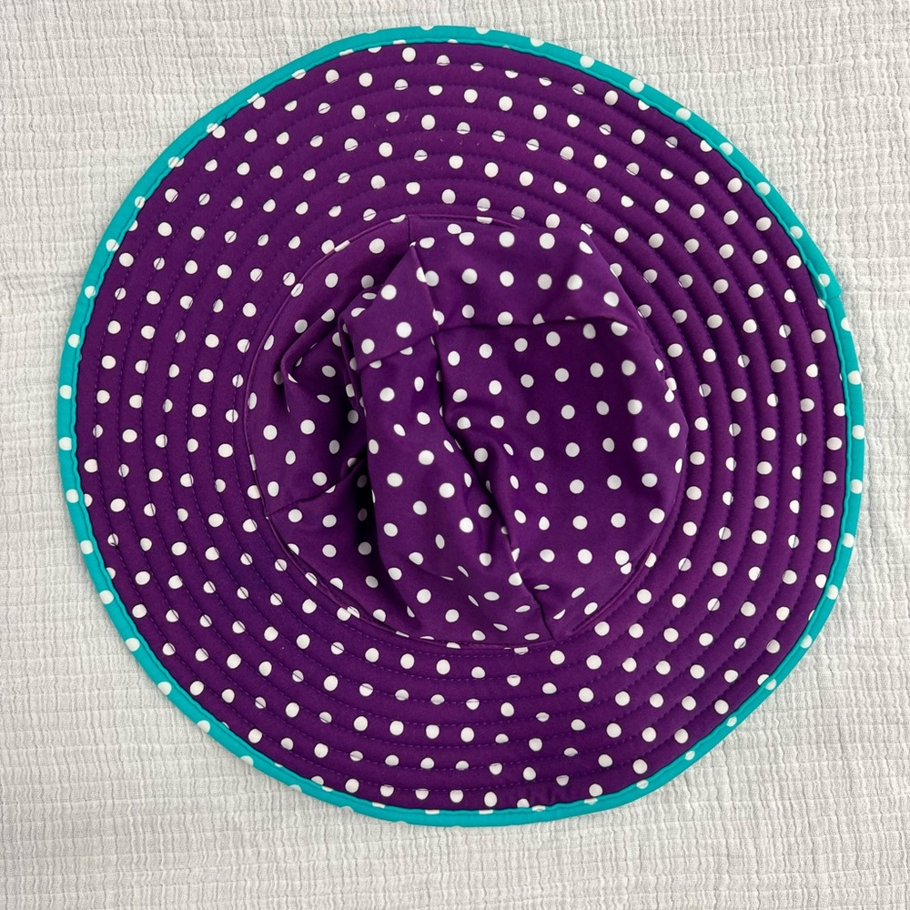 Reversible Polka Dot Ruffle Butts Sun Hat